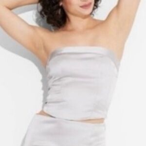 NWT Wild Fable Slim Fit Party Bustier Tube Top in Satin